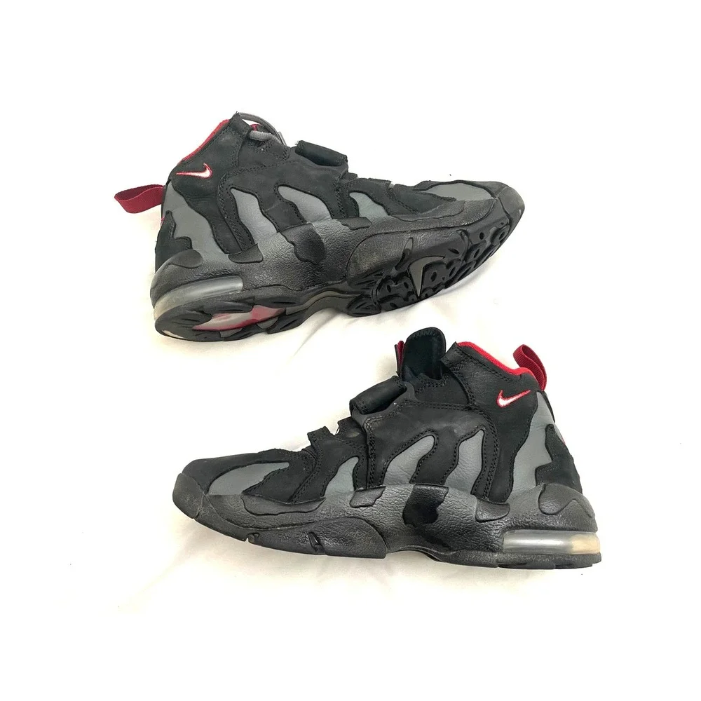 Nike Air DT Max 96 Deion Sanders Size 8 Black Red ATL Falcons HQ3620-010 (READ)